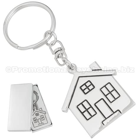 metal house shaped keychains for promo|key to the house keychain.